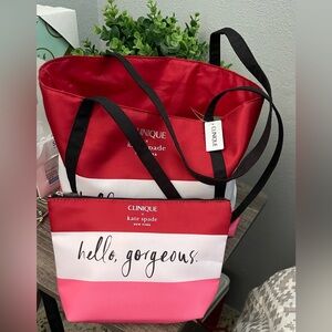 Kate spade bag with the cosmetic pouch